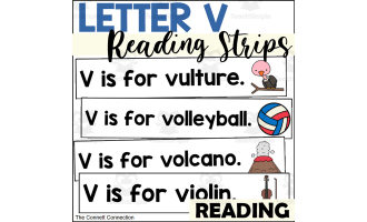 Letter V Reading Strips