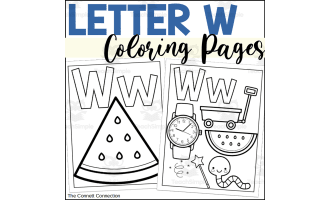Letter W Coloring Pages