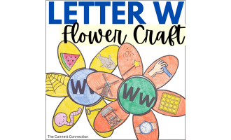 Letter W Flower Craft
