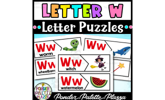 Letter W Puzzles - Letter W Beginning Sound