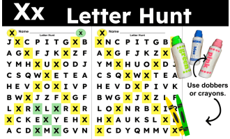 Letter X Activities