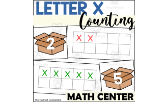 Letter X Counting to 10 Center
