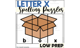 Letter X Spelling Puzzles