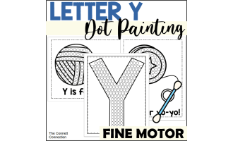 Letter Y Dot Painting