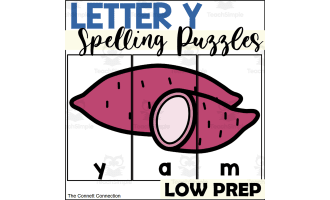 Letter Y Spelling Puzzles