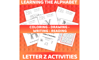 Letter Z Activities - Zebra, Zigzag, Zipper, and Zoo