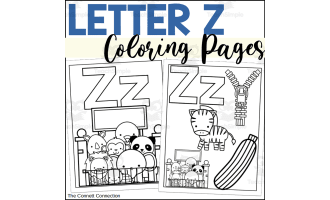 Letter Z Coloring Sheets