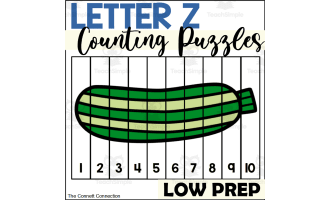 Letter Z Counting to 10 Puzzles