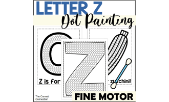 Letter Z Dot Painting