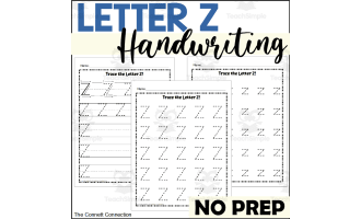 Letter Z Handwriting Worksheets
