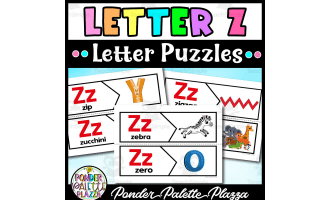 Letter Z Puzzles - Letter Z Beginning Sound
