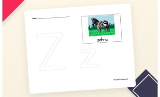 Letter Z Tracing Worksheet