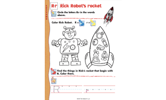Letters and Physical Skills Printable Workbook