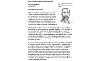 Letters from Birmingham Jail by Martin Luther King Jr.