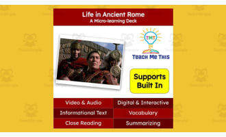Life in Ancient Rome | Reading Comprehension Deck | Interactive Lesson