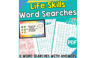 Life Skills Word Searches (PDF)
