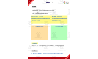 Lifestyles ESL Advanced Lesson Plan