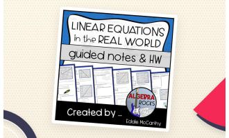Linear Equation Word Problems – Notes + Homework