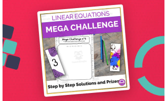Linear Equations with Variables on Both Sides Mega Challenge