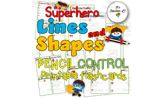 Lines and Shapes Tracing and Pencil Control Flashcards