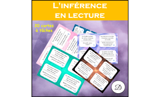L'inférence en lecture - 20 cartes à tâches / FRENCH Making Inferences
