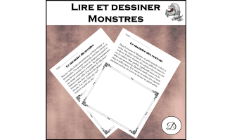 Lire et dessiner - Monstres (10 textes) / Read and Draw - Monsters