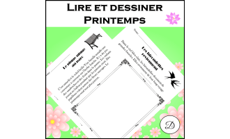 Lire et dessiner - Printemps (10 textes) / Read and Draw - Spring