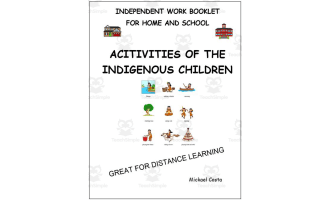 Literacy Sheets: Activities First Nations children