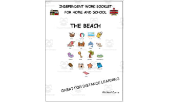 Literacy worksheets: Beach