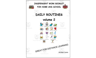 Literacy worksheets: Daily routines vol 2