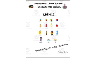 Literacy worksheets: drinks