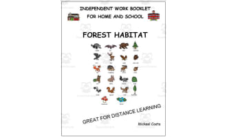 Literacy worksheets: Forest habitat