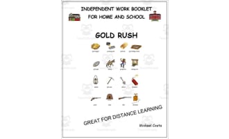 Literacy worksheets: gold rush