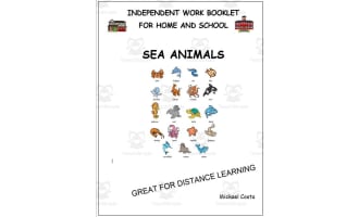 Literacy worksheets: Sea animals