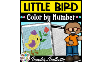 Little Bird Color by Number - Keep'em Busy Activity