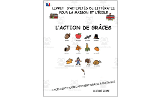 Livret d’activités de littératie et vocabulaire: Action de Grâces