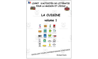 Livret d’activités de littératie et vocabulaire: La cuisine volume 1