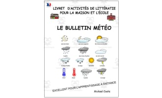 Livret d’activités de littératie et vocabulaire: Le bulletin météo