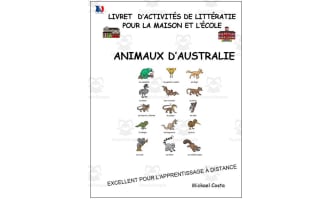 Livret d’activités de littératie et vocabulaire: Les animaux de l'Australie
