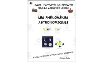 Livret d’activités de littératie et vocabulaire: Les phénomènes astronomiques