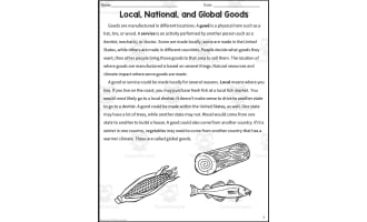Local, National & Global Goods Reading Packet