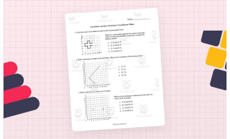 Locations on the Cartesian / Coordinate Plane Worksheet