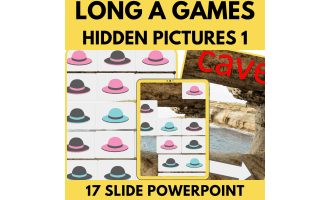 Long A: Letters Phonics Games and Activities - Hidden Pictures 1 (PPT)