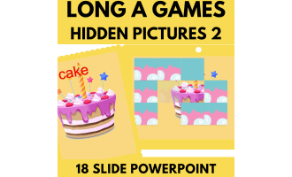 Long A: Letters Phonics Games and Activities - Hidden Pictures 2 (PPT)