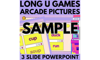 Long and Short U: Sample Phonics Games and Activities Arcade Pictures