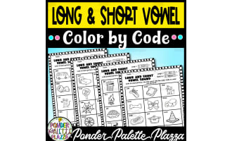 Long and Short Vowel Sound - Color by Code