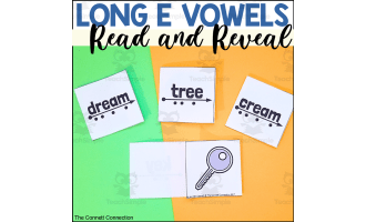 Long E Vowel Sounds Read and Reveal Blending Cards