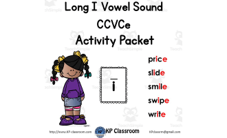 Long I CCVCe Vowel Sound Activity Packet and Worksheets