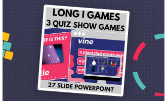Long I: Letters Phonics Games and Activities - Three Quiz Show Games