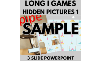 Long I: Sample Phonics Games and Activities - Hidden Pictures 1